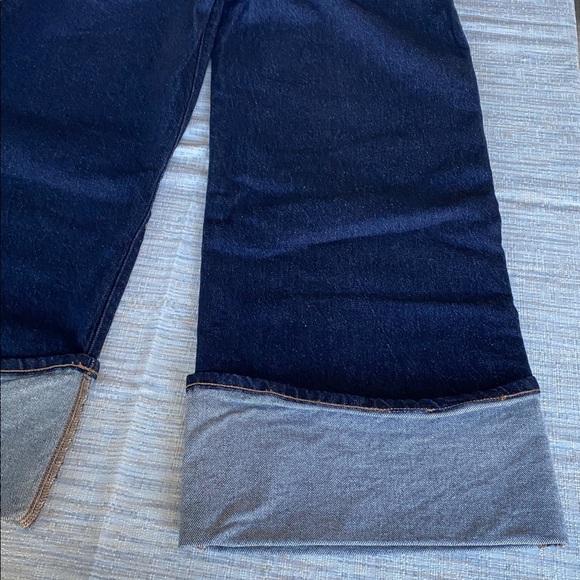 Women's A.N.A. Wide-Leg High-Waisted Dark Blue Jeans - Picture 13 of 14